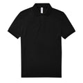 Black - Front - B&C Mens Polo Shirt