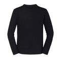 Black - Back - Fruit of the Loom Mens Iconic 195 Premium Ringspun Cotton Long-Sleeved T-Shirt