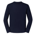 Deep Navy - Back - Fruit of the Loom Mens Iconic 195 Premium Ringspun Cotton Long-Sleeved T-Shirt
