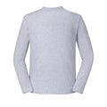 Heather Grey - Back - Fruit of the Loom Mens Iconic 195 Premium Ringspun Cotton Long-Sleeved T-Shirt