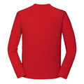 Red - Back - Fruit of the Loom Mens Iconic 195 Premium Ringspun Cotton Long-Sleeved T-Shirt