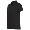 Black - Lifestyle - Henbury Womens-Ladies Recycled Polyester Polo Shirt
