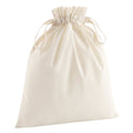 Natural - Front - Westford Mill Organic Cotton Drawstring Bag