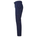 Navy - Side - Premier Mens Onna-Stretch Cargo Trousers