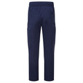 Navy - Back - Premier Mens Onna-Stretch Cargo Trousers