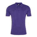 Purple - Front - AWDis Cool Unisex Adult Cool Smooth Polo Shirt