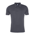 Charcoal - Front - AWDis Cool Unisex Adult Cool Smooth Polo Shirt