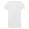 White - Back - B&C Womens-Ladies Triblend T-Shirt