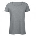 Light Grey Heather - Front - B&C Womens-Ladies Triblend T-Shirt