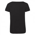 Black - Back - B&C Womens-Ladies Triblend T-Shirt