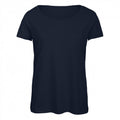 Navy - Front - B&C Womens-Ladies Triblend T-Shirt