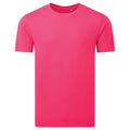 Hot Pink - Front - Anthem Unisex Adult Midweight Organic T-Shirt