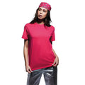 Hot Pink - Back - Anthem Unisex Adult Midweight Organic T-Shirt