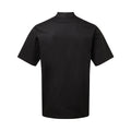 Black - Back - Premier Unisex Adult Essential Short-Sleeved Chef Jacket
