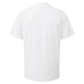 White - Back - Premier Unisex Adult Recyclight Short-Sleeved Chef Shirt