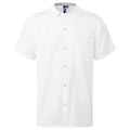 White - Front - Premier Unisex Adult Recyclight Short-Sleeved Chef Shirt