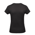 Black - Back - B&C Womens-Ladies E190 T-Shirt