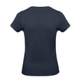 Navy - Back - B&C Womens-Ladies E190 T-Shirt
