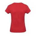 Red - Back - B&C Womens-Ladies E190 T-Shirt