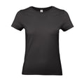 Black - Front - B&C Womens-Ladies E190 T-Shirt