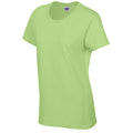 Mint Green - Side - Gildan Womens-Ladies Heavy Cotton T-Shirt