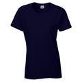 Navy - Front - Gildan Womens-Ladies Heavy Cotton T-Shirt