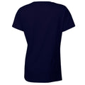 Navy - Back - Gildan Womens-Ladies Heavy Cotton T-Shirt