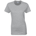 Sports Grey - Front - Gildan Womens-Ladies Heavy Cotton T-Shirt