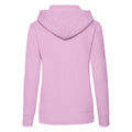 Light Pink - Back - Fruit of the Loom Womens-Ladies Classic 80-20 Lady Fit Hoodie