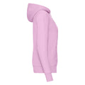 Light Pink - Side - Fruit of the Loom Womens-Ladies Classic 80-20 Lady Fit Hoodie