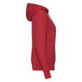 Red - Side - Fruit of the Loom Womens-Ladies Classic 80-20 Lady Fit Hoodie