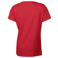 Red - Back - Gildan Womens-Ladies Cotton Heavy T-Shirt