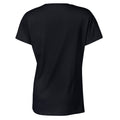 Black - Back - Gildan Womens-Ladies Cotton Heavy T-Shirt