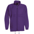 Purple - Front - B&C Mens Sirocco Soft Shell Jacket