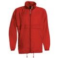 Red - Front - B&C Mens Sirocco Soft Shell Jacket