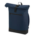 French Navy - Front - Bagbase Roll Top Backpack