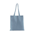 Dusty Blue - Front - Westford Mill Plain Organic Cotton Tote Bag
