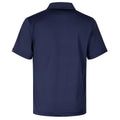 Midnight Navy-White-Midnight Navy - Back - Under Armour Mens Playoff 3.0 Micro-Stripe Polo Shirt