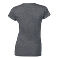 Dark Heather - Back - Gildan Womens-Ladies Softstyle Ringspun Cotton T-Shirt
