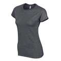 Dark Heather - Side - Gildan Womens-Ladies Softstyle Ringspun Cotton T-Shirt