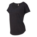Vintage Black - Side - Next Level Womens Triblend Dolman T-Shirt