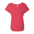Vintage Red - Front - Next Level Womens Triblend Dolman T-Shirt