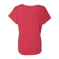 Vintage Red - Back - Next Level Womens Triblend Dolman T-Shirt