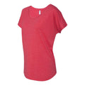 Vintage Red - Side - Next Level Womens Triblend Dolman T-Shirt