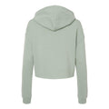 Sage - Back - Independent Trading Co. Womens Lightweight Crop Hooded Sweatshirt
