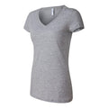 Athletic Heather - Side - BELLA + CANVAS Womens Jersey V-Neck Tee