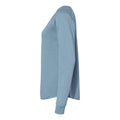 Misty Blue - Side - Independent Trading Co. Women's California Wave Wash Crewneck Sweatshirt