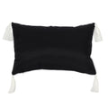 Black-White - Back - Something Different Rectangular Triple Moon Design Cushion