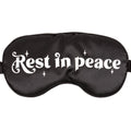 Black-White - Side - Something Different Satin Rest In Peace Eye Mask