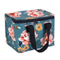 Navy Blue-Pink - Side - Something Different Bee-utiful Floral Lunch Bag
